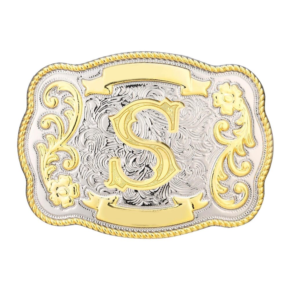 8130 Belt Buckle Western Cowboy Cowgirl Rodeo Vintage Initial Letter